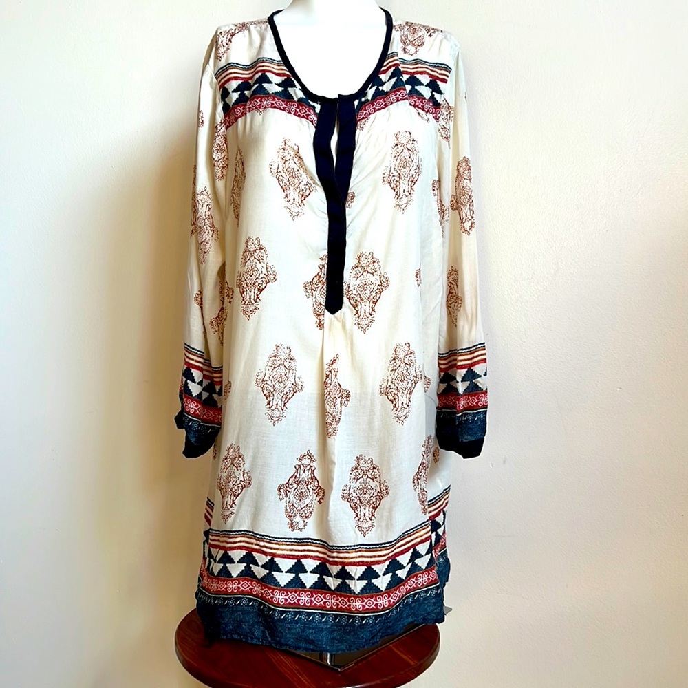 Lucky Brand XL Tunic style top with western motif